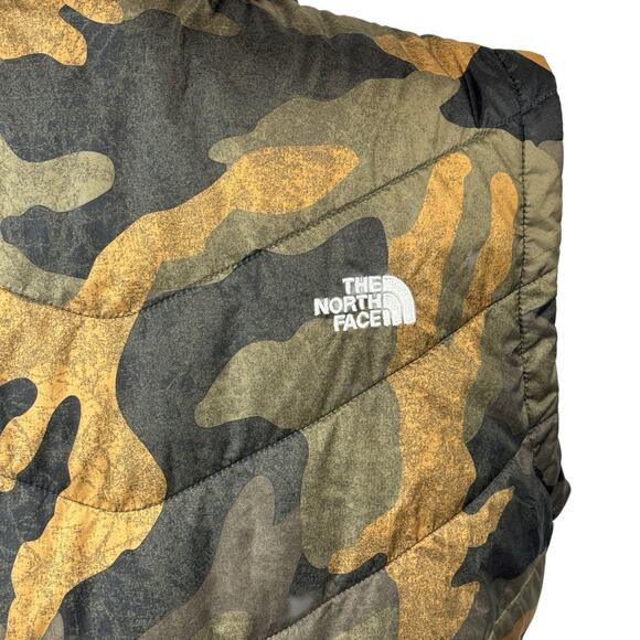 North Face Womens Large Tamburello Vest Camo Full-Zip Pockets Mid-Layer Drop Hem - Picture 6 of 11